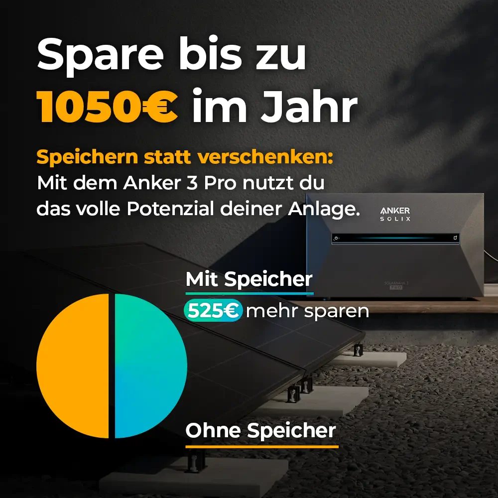 Solarkraftwerk 3000W mit Speicher Anker SOLIX 3 Pro - Komplettset Flachdach/Boden - Image 9