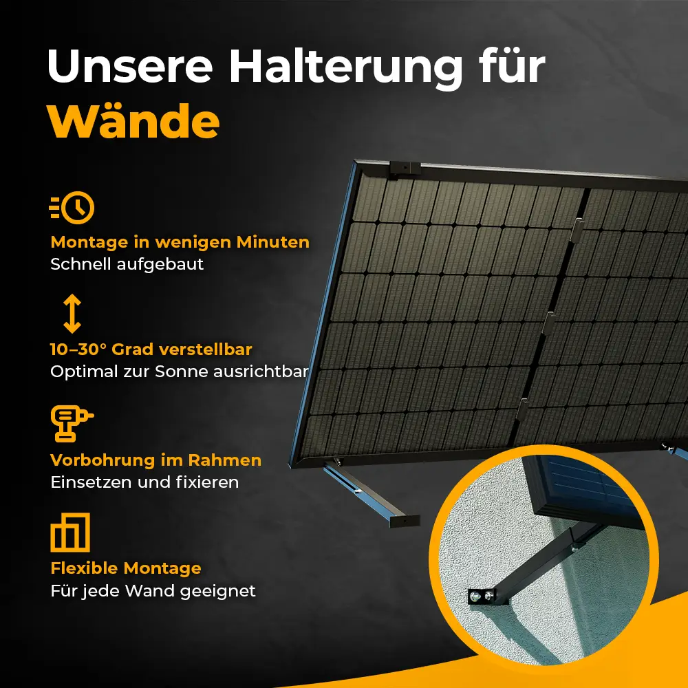 Balkonkraftwerk 1500W mit Speicher Anker SOLIX 3 Pro – Komplettset Wandmontage - Image 5