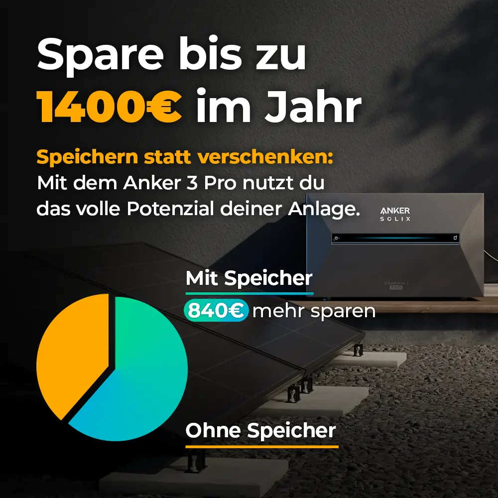 Solarkraftwerk 4000W mit Speicher Anker SOLIX 3 Pro - Komplettset Schrägdach - Image 6